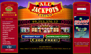 All Jackpots Casino Award Winning Casino 2007!!