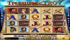 Treasures of Troy Slot Screenshot